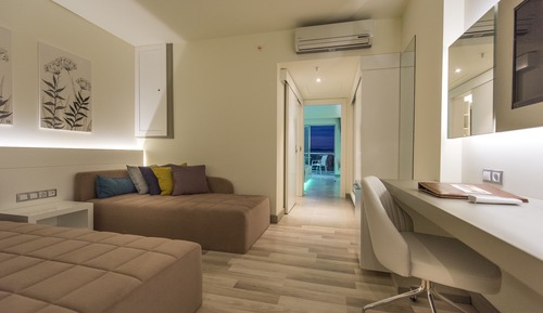 Habitación familiar, vistas al jardín