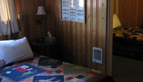 Cabaña, 2 camas de matrimonio, cocina básica