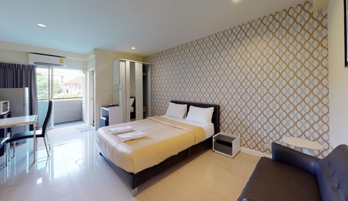 Estudio básico, 1 cama de matrimonio