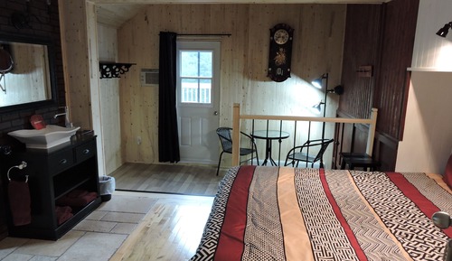 Habitación básica, 1 cama doble, chimenea, vistas al lago