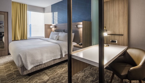 Estudio, 1 cama de matrimonio grande con sofá cama