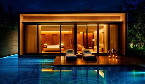 Villa, 1 cama de matrimonio grande, piscina privada, vistas al jardín