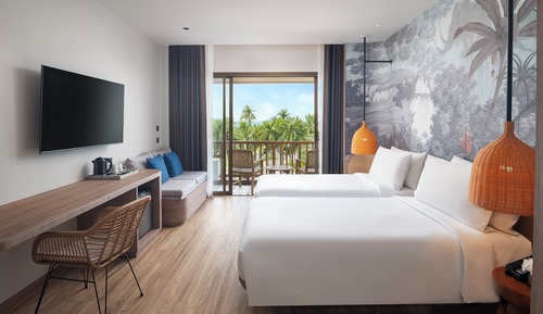 Habitación Deluxe, 1 cama de matrimonio grande, vistas al mar