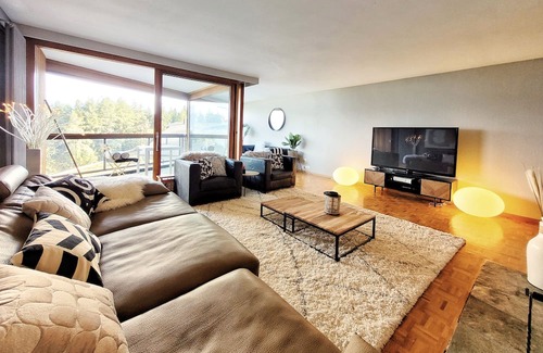 Randogne Apartamento | L'AvantGardiste, spacious duplex apartment (6 Bedrooms) with panoramic view