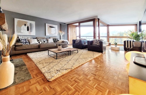 Randogne Apartamento | L'AvantGardiste, spacious duplex apartment (6 Bedrooms) with panoramic view