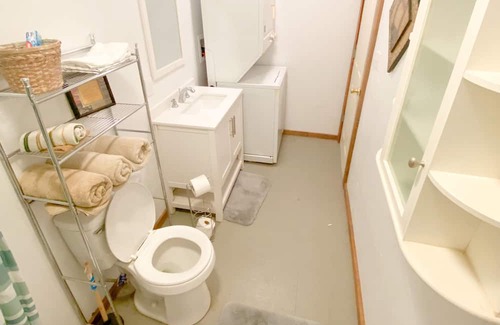 Throckmorton Cabaña | Cow Co. Cottages - One Block Away From Downtown Shopping, Dining, & More!