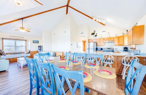Rodanthe Casa | Vista al mar en Rodanthe-Relax en la piscina, bañera de hidromasaje, sala de juegos, Pier Pass, se admiten perros