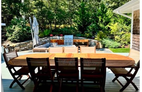 Oak Bluffs Casa | Charming 4 Bedroom Heated Pool Outdoor Dining w/Sound System in Oak Bluffs