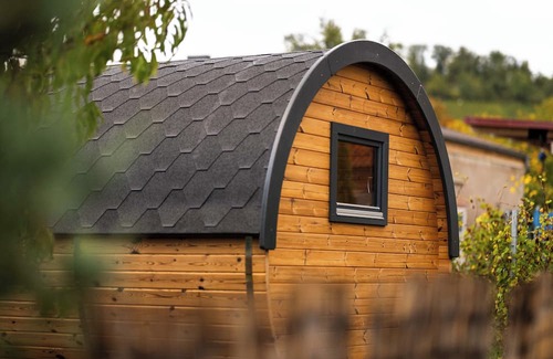 Sommerhausen Cabina | Camping barrel Mündlein in the Franconian wine region