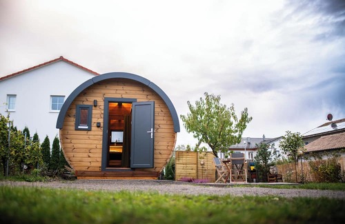 Sommerhausen Cabina | Camping barrel Mündlein in the Franconian wine region