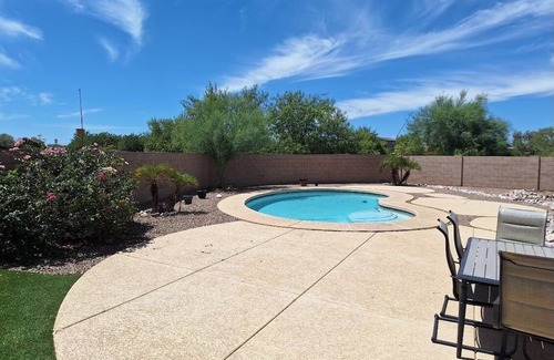 Marana Casa | Peaceful, 4-bedroom oasis with fruit trees and sparkling pool.