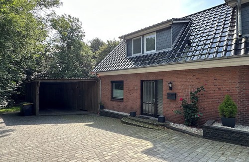 Oeversee Apartamento | Gemütliche Ferienwohnung in Haushälfte Nähe Flensburg