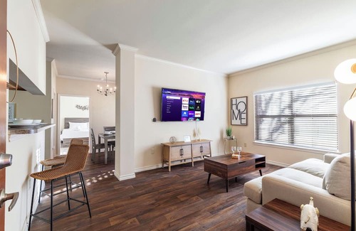 South Arlington Apartamento | Charming 1-bedroom apartment with WiFi and fitness room By ATT/6Flags/TexasLive!