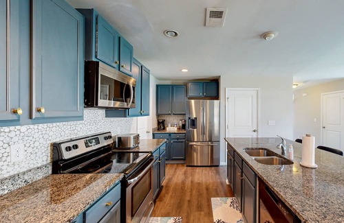 Moncks Corner Casa | Charming townhome with patio, W/D, central AC & pool