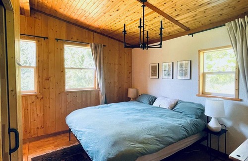 Camano Island Otro | Rustic Orchard Farmhouse with Ocean Views on Camano Island