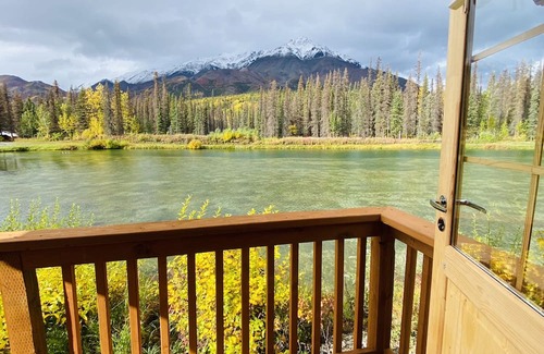 Denali Cabina | Newly built "tiny home" cabin on private lake with mountain views. Pet Friendly!