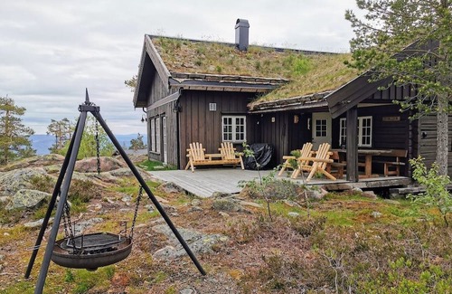Flesberg Cabina | Moderne, lun og koselig tømmerhytte på Blefjell