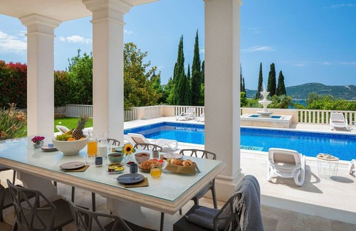 Trsteno Villa | Casa Dalmata,Dalmazia private pool,sea view A/C