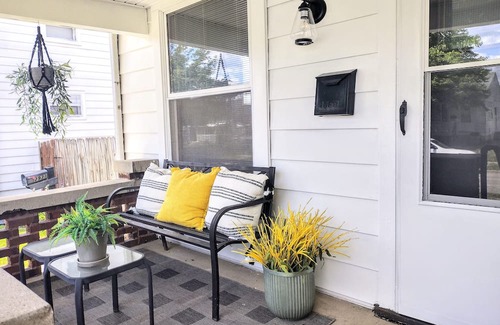 Kettering Casa | Retro Modern Duplex for Long-Term Stay. Located near local hospitals!