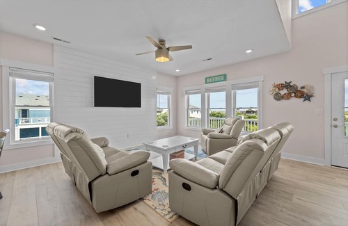 Carova Beach Cabaña | Brand New Beach House with Ocean Views, Elevator, Game Room and Inground Pool!