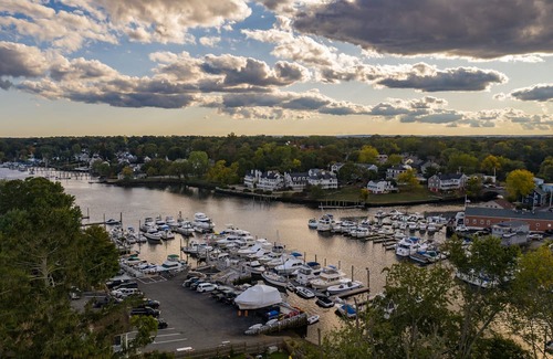 Pawtuxet Village Historic District Casa | A Curated Cape on the Cove....walk to shops and restaurants in seaside village.