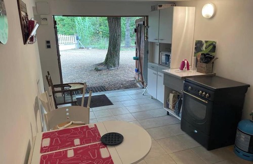 Huille Apartamento | Homerez - Beautiful studio for 3 ppl. with garden and terrace at Durtal