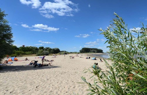 Krautsand Apartamento | Elbstrand Resort Krautsand Deck 5, Elbblick