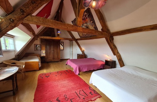 Le Pechereau Cama Y Desayuno | Guestroom Le Pêchereau, studio flat, 5 persons