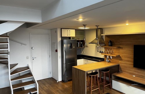 Itaim Bibi Apartamento | Flat Duplex com Serviço de Camareira ao Lado do Parque Ibirapuera
