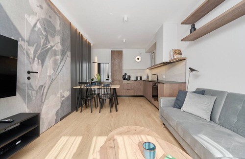 Fabryczna Apartamento | Exclusive Apartment with Private Parking Space & Air-Conditioning | Wroclaw