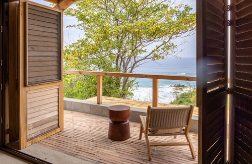 San Agustinillo Villa | Peaceful oceanview retreat with 2 king suites, private pool & lush gardens
