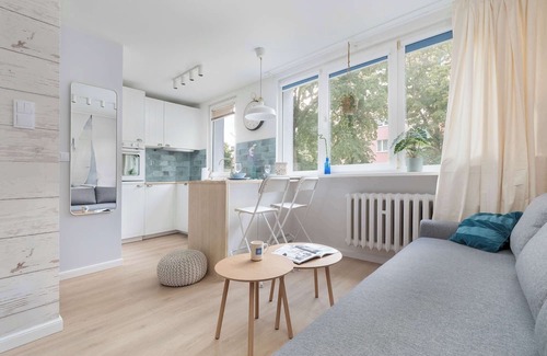Jelitkowo Apartamento | Wejhera 11D Gdansk | Baltic Studio | 15 minutes from the Beach | Smart TV & WiFi