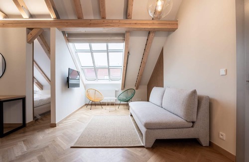 Vinohrady Apartamento | Stylish Attic Retreat near Rieger Gardens