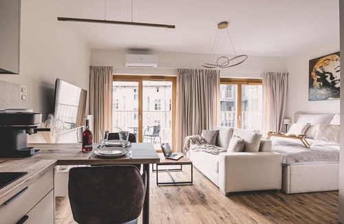 Bydgoszcz Apartamento | Nowy Port Studio – Steps from Mill Island