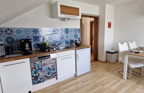 Wiesenbronn Apartamento | 105 m² of comfort with billiard table and large balcony. Pet friendly!