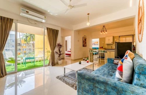 Anjuna Condominio | CherryCroft by Alpha Stays.2bhk Apartment Anjuna