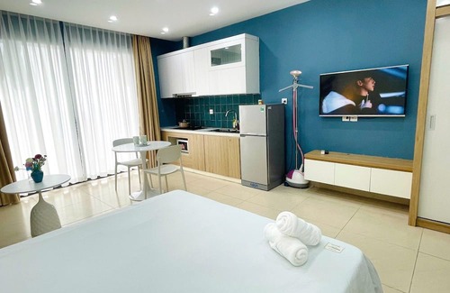 Trung Hoa Nhan Chinh Apartamento | Căn hộ studio sang trọng với ban công có tầm nhìn rộng - Vinhomes D'Capitale