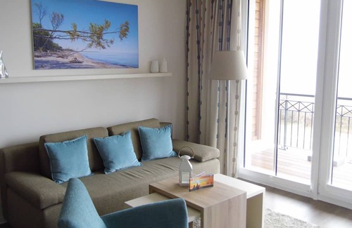 Borgerende Apartamento | Exclusive Baltic Sea suite with fantastic sea view and pool/wellness area