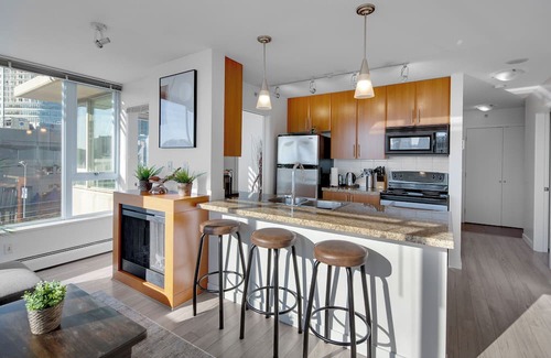 Gastown Condominio | Elegance Residence in Downtown/Free Parking/Pet-Friendly