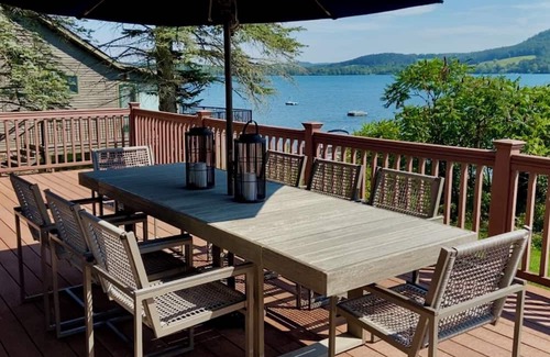 Cooperstown - Otsego Lake Cabina | 4-bedroom Lakefront Cabin in Cooperstown with AC, walk to Glimmerglass Opera