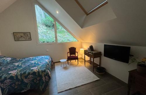 Plombiees-Les-Dijon Cama Y Desayuno | Chambre avec accès jacuzzi