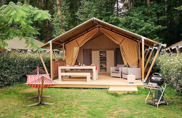 Zona de acampada tranquila y encantadora en el corazón de Alsacia-Lorena