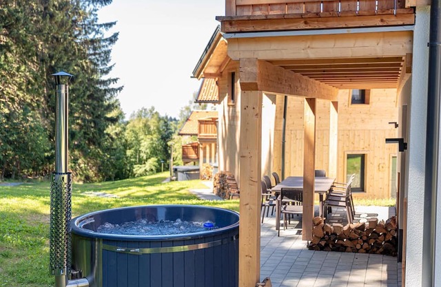 Chalet Arber in St.Englmar with its own HotTube