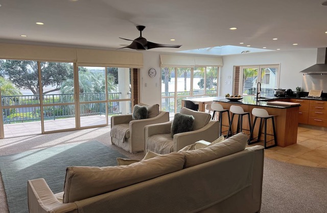 Large family house on waterfront
