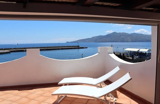 Casa Segreto, on the tourist port of Salina