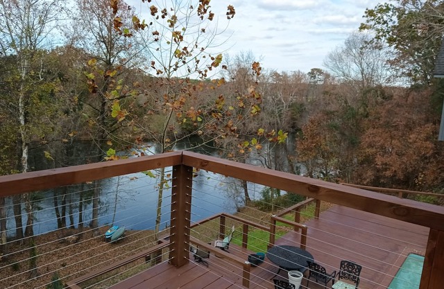 Castle nestled on a bluff over looking Saluda River. Spoil yourself!