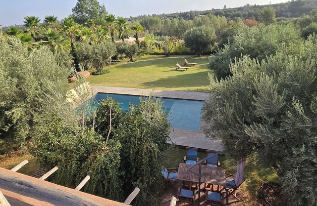 3-bedroom villa in charming Ourika with AC, pool and 6000 m2 of amazing garden