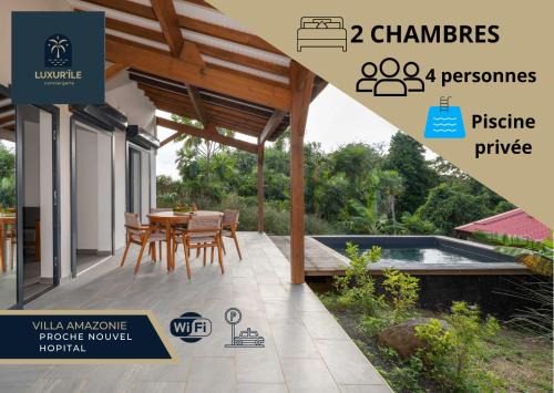 Villa Amazonie near new hospital private pool