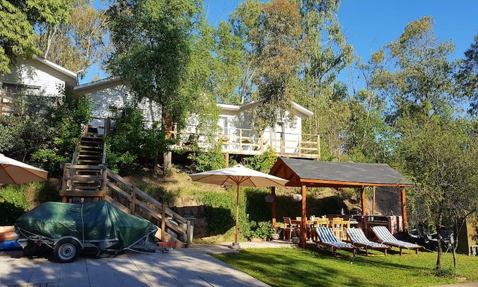 Manzano Cabina | Cabañas-casa Lago Rapel -piscina y acceso al Lago