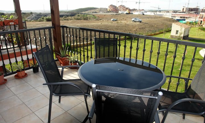 Costa Esuri Apartamento | Costa Esuri, vistas puente-piscinas
